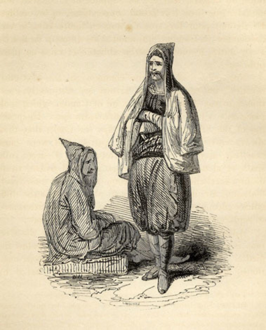Cretan peasants after the Revolution (R. Pashley, 1834)