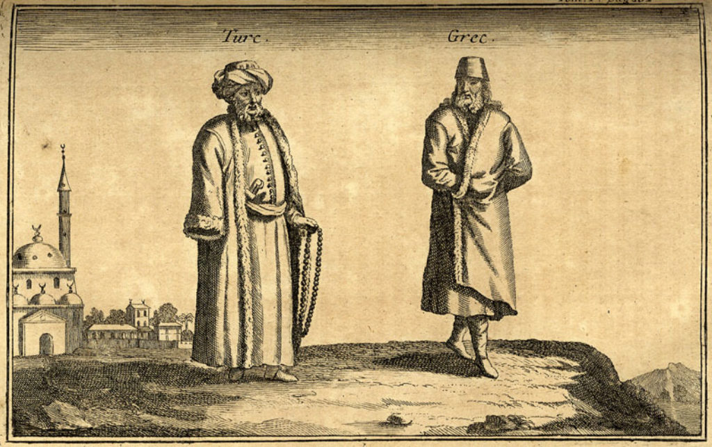 <p>A Muslim and a Christian from Crete (J. P. de Tournefort, 1700)</p>