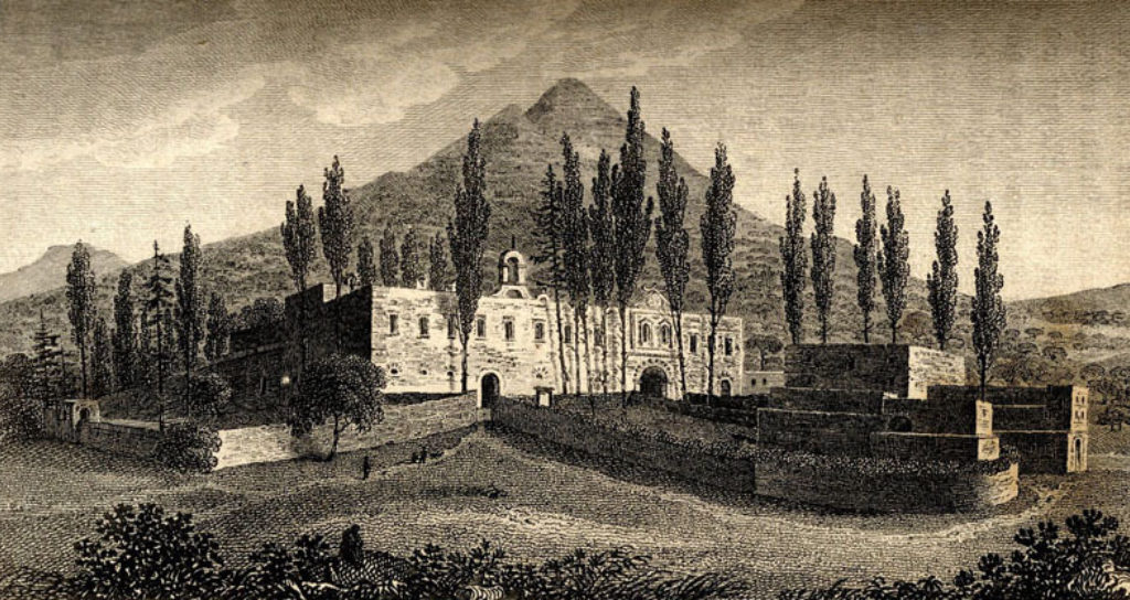Arkadi Monastery (F. W. Sieber, 1817)